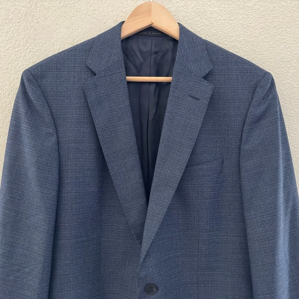 Hugo Boss Phoenix Madisen Men's Suit Two Piece Blue Comfort Fit 100% Wool 40L - Picture 7 of 16